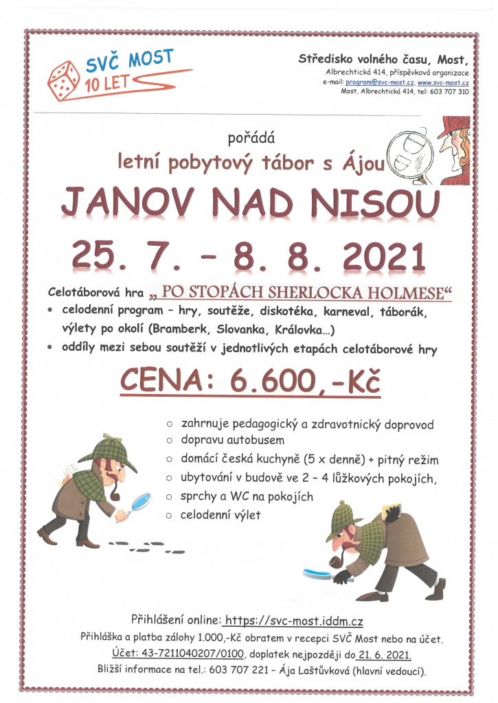 Letní tábor Janov n. Nisou s Ájou