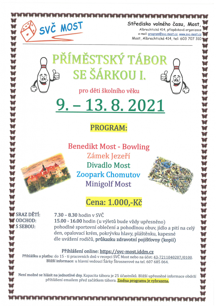 Příměstský tábor se Šárkou I.