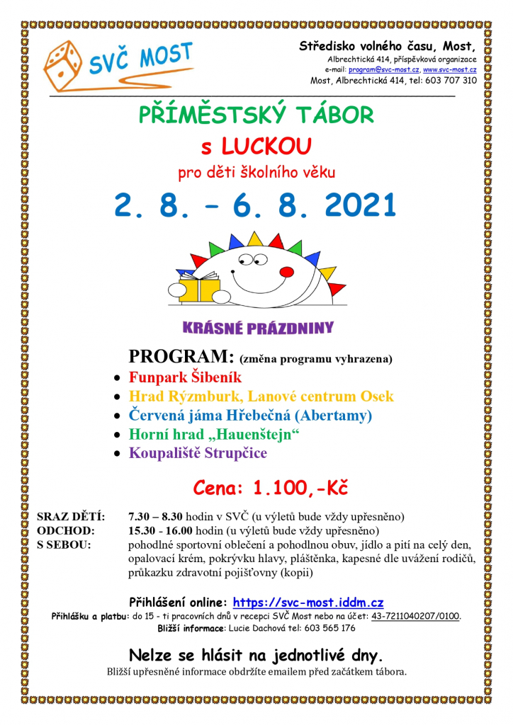 Příměstský tábor s Luckou