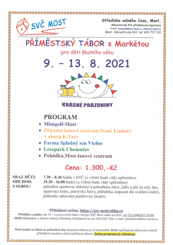 Příměstský tábor s Markétou
