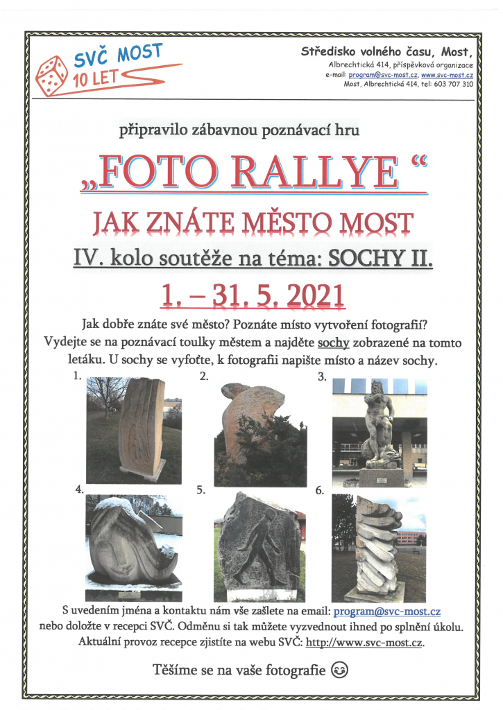 Foto rallye - Jak znáte město Most?