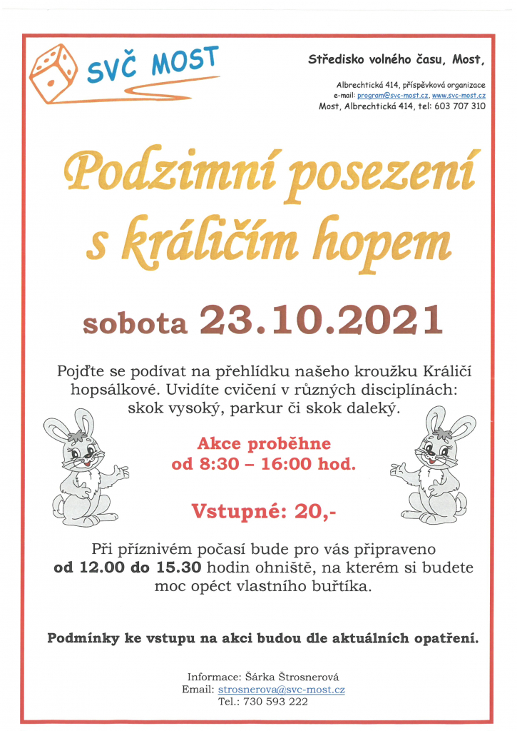 Podzimní posezení s Králičím hopem