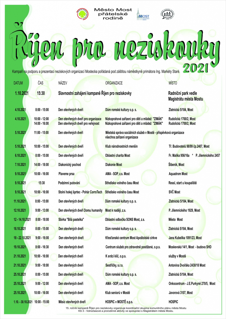 Říjen pro neziskovky