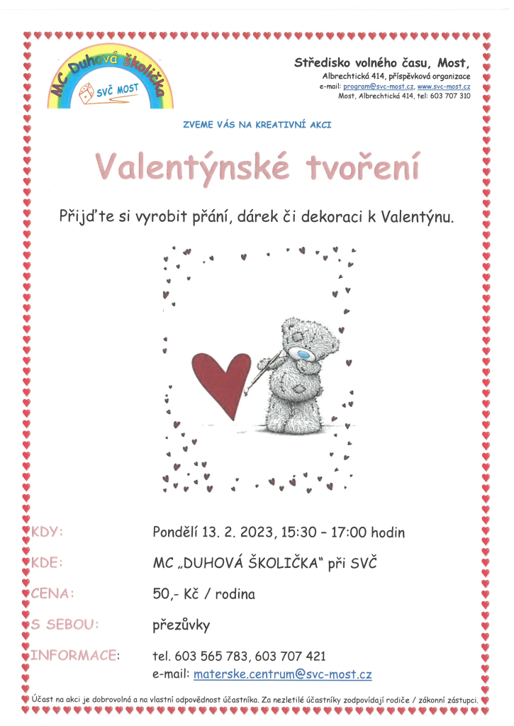 Valentýnské tvoření v MC