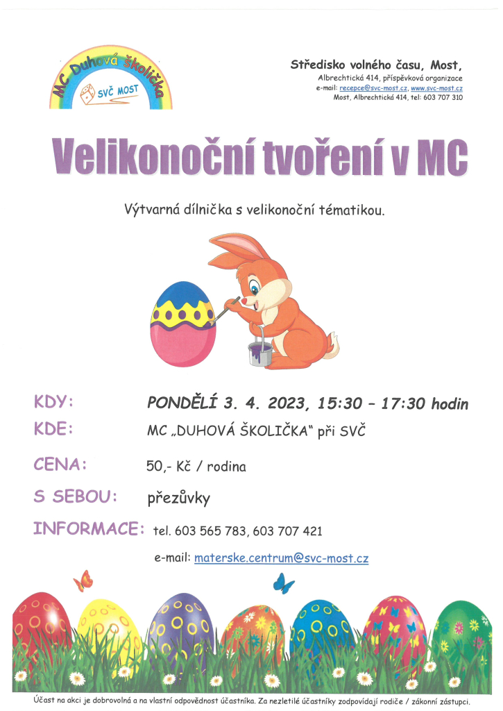 Velikonoční tvoření v MC