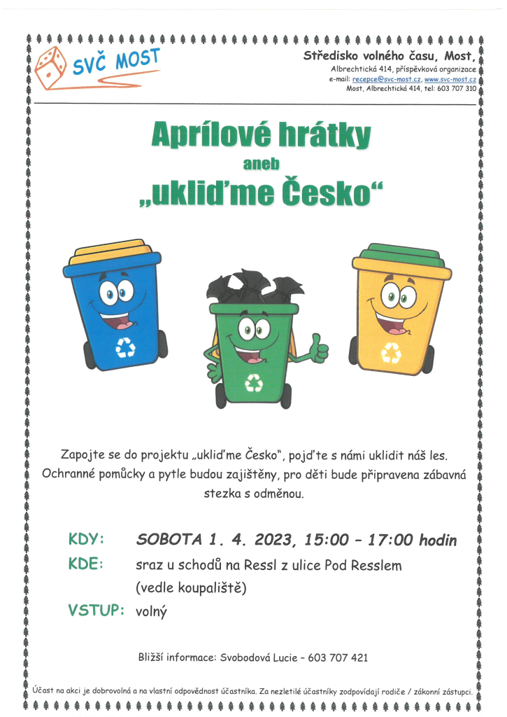 Aprílové hrátky - Ukliďme Česko