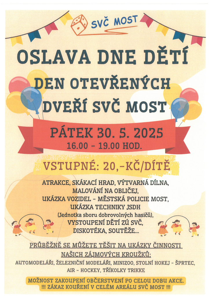 Den dětí & Den otevřených dveří SVČ Most