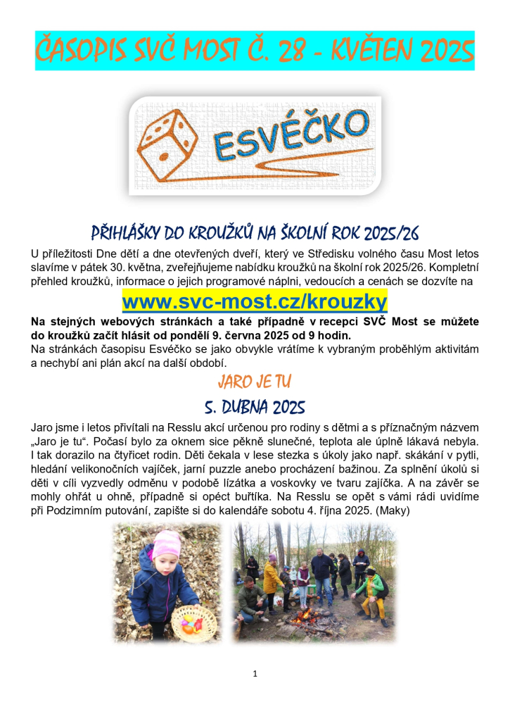 Vychází Esvéčko č. 28