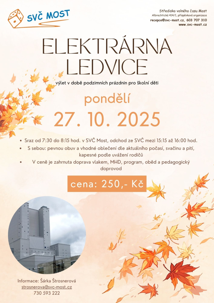 Výlet pro školní děti - Elektrárna Ledvice