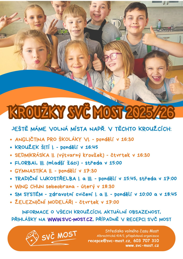 Volná místa v kroužcích