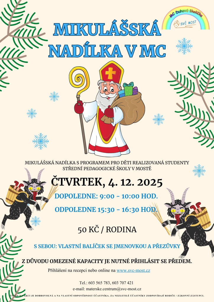 Mikulášská nadílka v MC