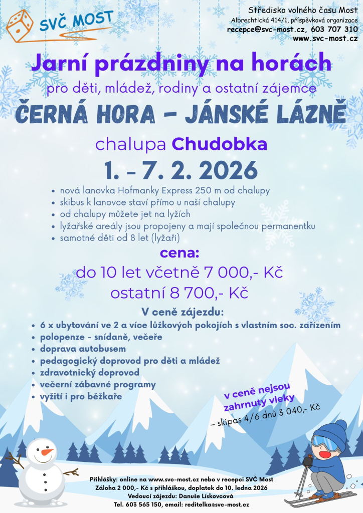 Jarní prázdniny na horách