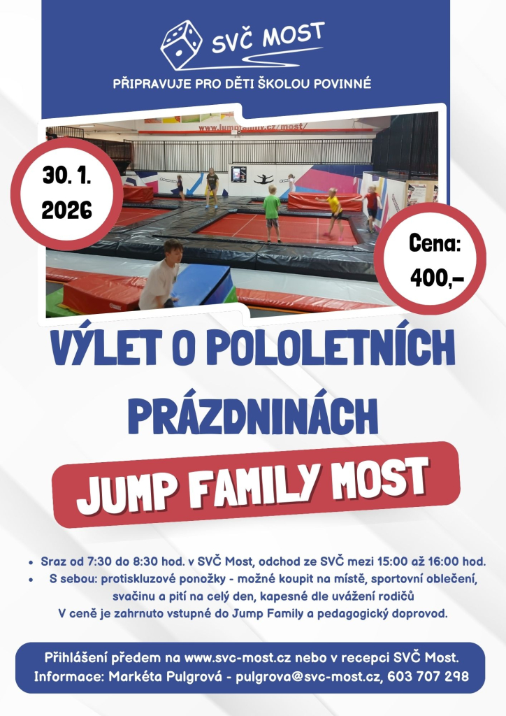 Výlet pro školní děti - Jump Family Most