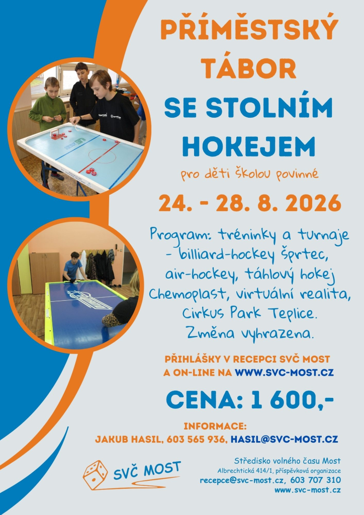 Příměstský tábor se stolním hokejem