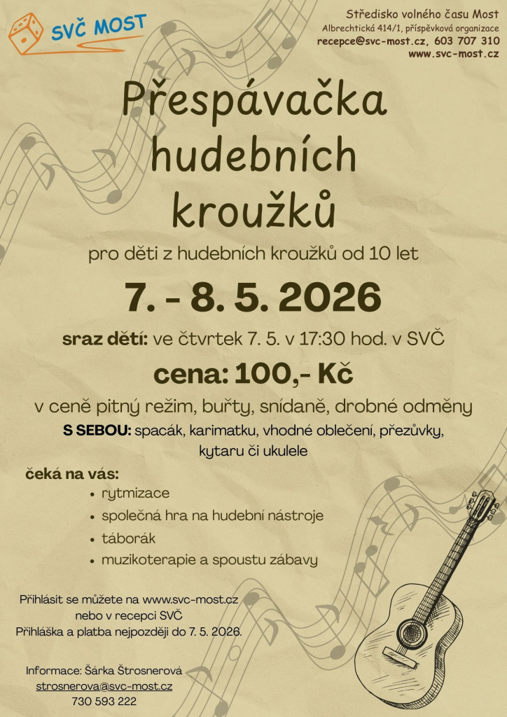 Přespávačka hudebních kroužků