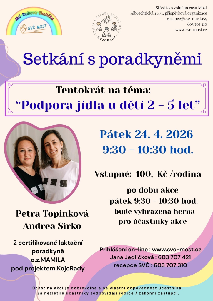 Setkání s poradkyněmi - podpora jídla u dětí