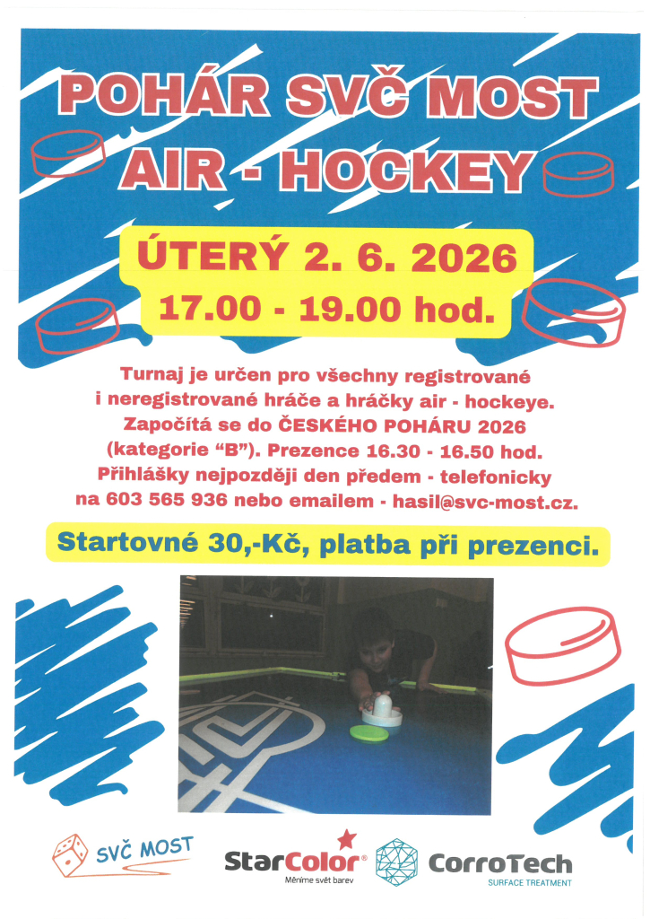 Air-hockey - Pohár SVČ Most