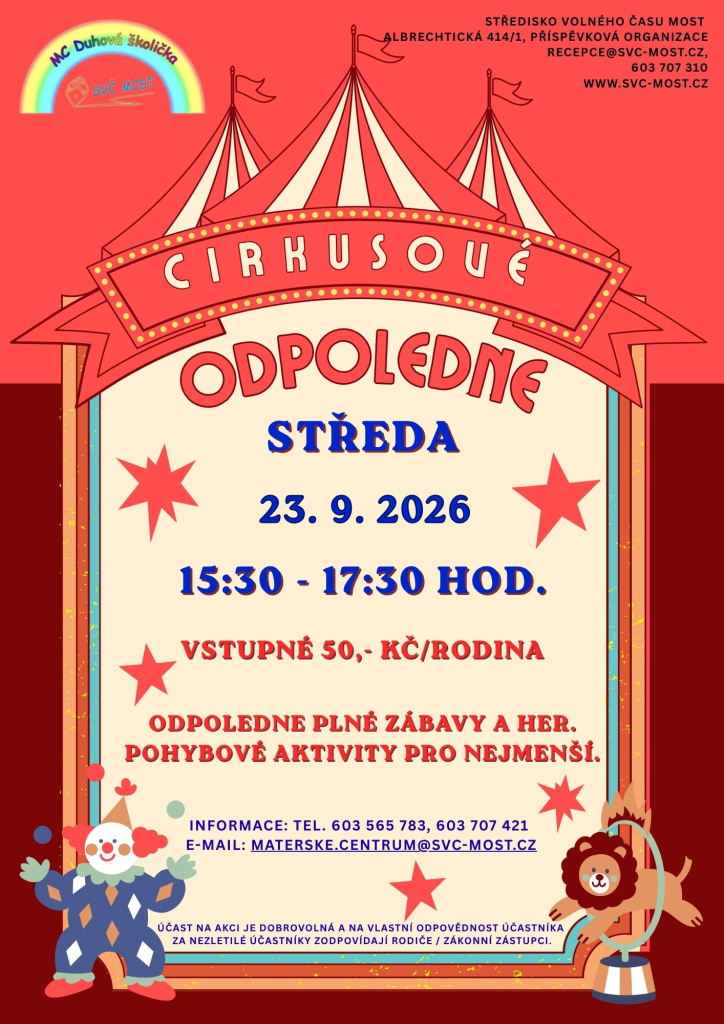 Cirkusové odpoledne v mateřském centru