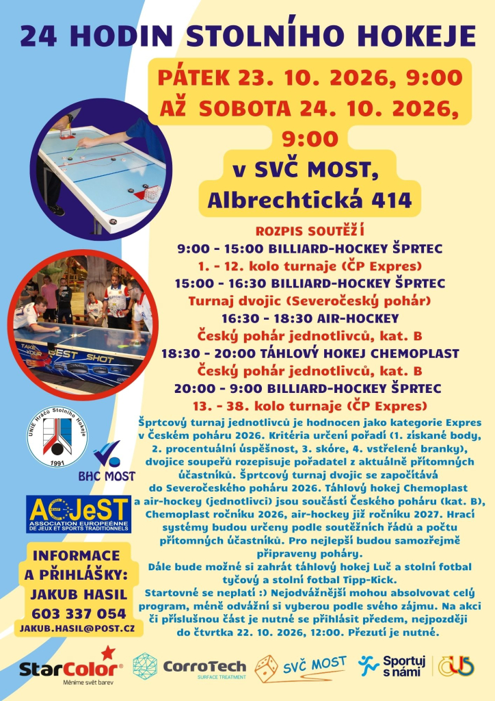 24 hodin stolního hokeje