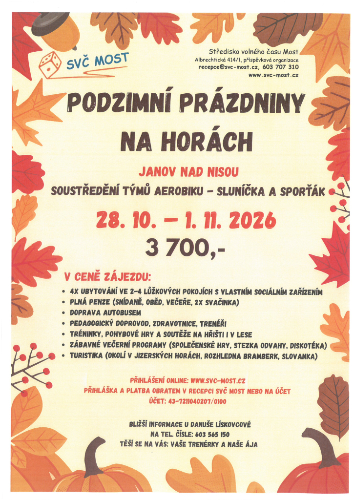 Podzimní prázdniny na horách