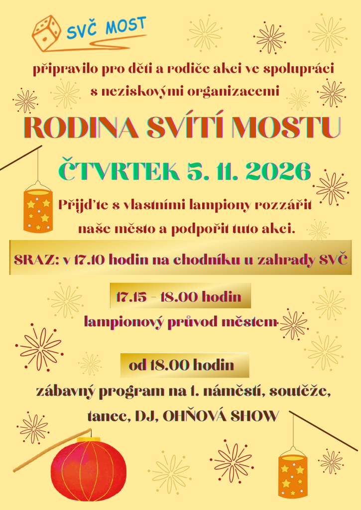 Rodina svítí Mostu