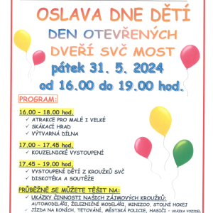 Den dětí & Den otevřených dveří SVČ Most