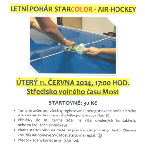 Air-hockey - Letní pohár StarColor