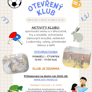 Otevřený klub 2025/26