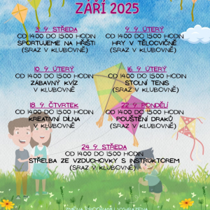 Otevřený klub - program na září