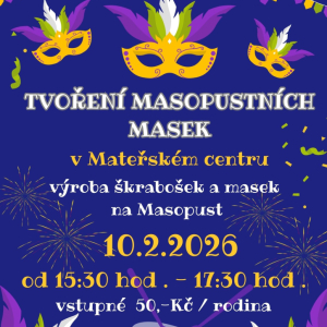 Tvoření masek na masopust v MC