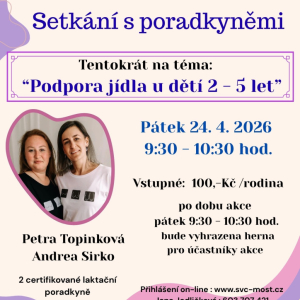 Setkání s poradkyněmi - podpora jídla u dětí