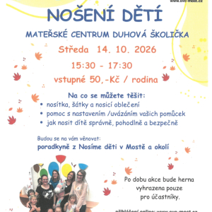 Setkání v mateřském centrum - Nošení dětí
