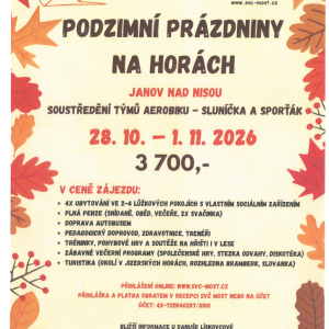 Podzimní prázdniny na horách