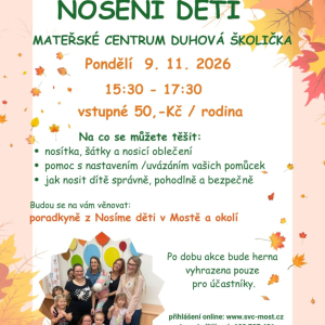 Setkání v mateřském centrum - Nošení dětí